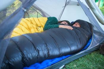 13 119 р. Мешок спальный Naturehike Ultralight CWZ400 L, 220х85 см, (правый) (ТК: +7C), желтый Naturehike nh19w400-z-yel  с доставкой в г. Воронеж. Увеличить фотографию 3