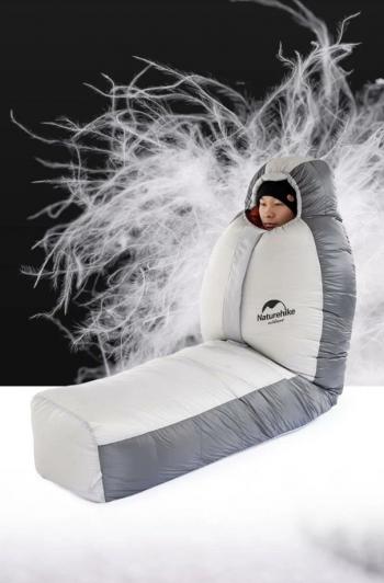 65 569 р. Мешок спальный Naturehike Arctic-17, 200х75 см, (ТК: -17C), серебристый Naturehike nh19yd005-sil1000g  с доставкой в г. Воронеж. Увеличить фотографию 4