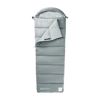 4 399 р. Мешок спальный Naturehike Envelope M180, (190+30)х80 см, (правый) (ТК: +12C), серый Naturehike nh20msd02-gm180  с доставкой в г. Воронеж. Увеличить фотографию 1