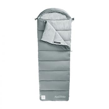 5 229 р. Мешок спальный Naturehike Envelope M400, (190+30)х80 см, (левый) (ТК: +1C), серый Naturehike nh20msd02-gm400-l  с доставкой в г. Воронеж. Увеличить фотографию 1