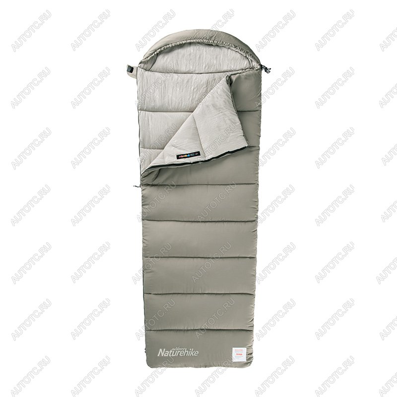 5 229 р. Мешок спальный Naturehike Envelope M400, (190+30)х80 см, (правый) (ТК: +1C), зеленый Naturehike nh20msd02-grm400  с доставкой в г. Воронеж
