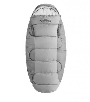 10 329 р. Мешок спальный Naturehike Oval PS200, 220х95 см, (левый) (ТК: +9C), серый Naturehike nh20msd03-ps200g-l  с доставкой в г. Воронеж. Увеличить фотографию 1