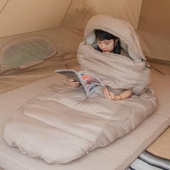 11 789 р. Мешок спальный Naturehike Oval PS400, 220х95 см, (правый) (ТК: 0C), бежевый Naturehike nh20msd03-ps400cr  с доставкой в г. Воронеж. Увеличить фотографию 4