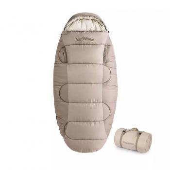 11 789 р. Мешок спальный Naturehike Oval PS400, 220х95 см, (правый) (ТК: 0C), бежевый Naturehike nh20msd03-ps400cr  с доставкой в г. Воронеж. Увеличить фотографию 1