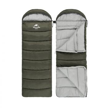 4 559 р. Мешок спальный Naturehike U350, (190х30)х75 см, (правый) (ТК: +1C), темно-зеленый Naturehike nh20msd07-agru350  с доставкой в г. Воронеж. Увеличить фотографию 3