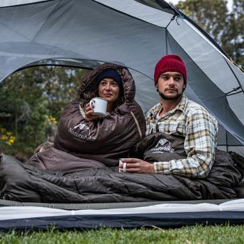 4 269 р. Мешок спальный Naturehike U350, (190х30)х75 см, (левый) (ТК: +1C), темно-зеленый Naturehike nh20msd07-agru350-l  с доставкой в г. Воронеж. Увеличить фотографию 13