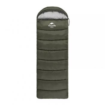 3 569 р. Мешок спальный Naturehike U150, 220х75 см, (ТК: +11C), (правый), темно-зеленый Naturehike nh20msd07-arm150  с доставкой в г. Воронеж. Увеличить фотографию 1