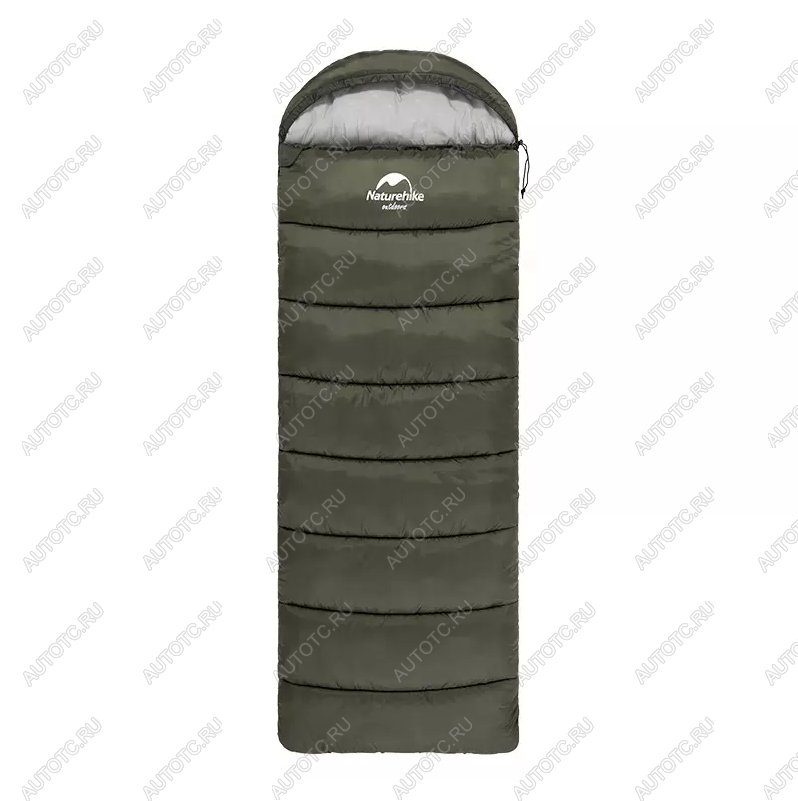 4 099 р. Мешок спальный Naturehike U250, (190х30)х75 см, (правый) (ТК: +6C), темно-зеленый Naturehike nh20msd07-arm250  с доставкой в г. Воронеж