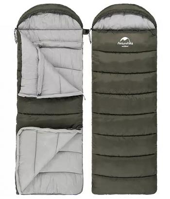 4 289 р. Мешок спальный Naturehike U250, (190х30)х75 см, (левый) (ТК: +6C), темно-зеленый Naturehike nh20msd07-arm250-l  с доставкой в г. Воронеж. Увеличить фотографию 4