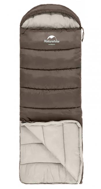 4 289 р. Мешок спальный Naturehike U250, (190х30)х75 см, (правый) (ТК: +6C), коричневый Naturehike nh20msd07-gre250  с доставкой в г. Воронеж. Увеличить фотографию 2