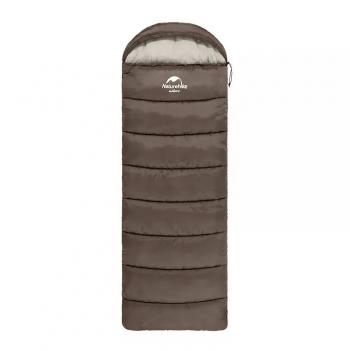 4 289 р. Мешок спальный Naturehike U250, (190х30)х75 см, (правый) (ТК: +6C), коричневый Naturehike nh20msd07-gre250  с доставкой в г. Воронеж. Увеличить фотографию 1