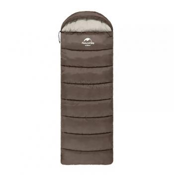 5 739 р. Мешок спальный Naturehike U350S, (190+30)х75 см, (ТК: -3C), (левый), коричневый Naturehike nh20msd07-gre350s-l  с доставкой в г. Воронеж. Увеличить фотографию 1