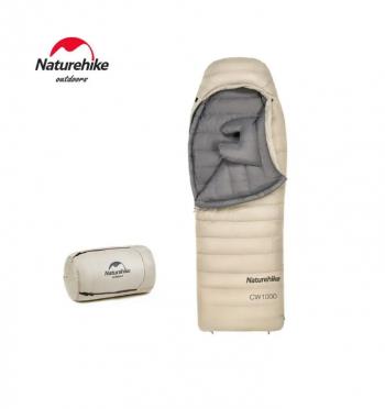 58 109 р. Мешок спальный Naturehike CW1000, 220х80 см, (правый) (ТК: -5C), бежевый Naturehike nh22yd002-kh1000g  с доставкой в г. Воронеж. Увеличить фотографию 1