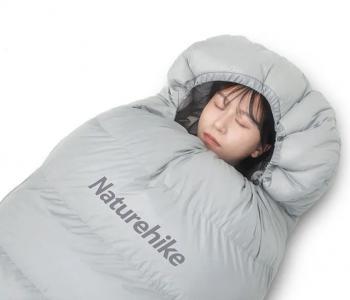 19 129 р. Мешок спальный Naturehike RM80, 220х80 см, (правый) (ТК: -2C), серый Naturehike nh22yd003-rm80ltg-l  с доставкой в г. Воронеж. Увеличить фотографию 3