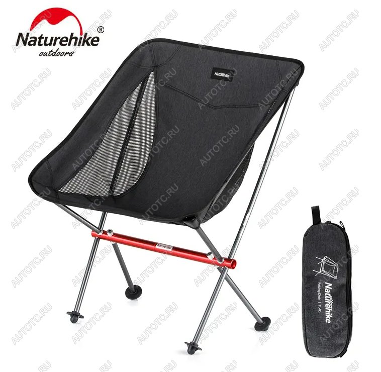 4 089 р. Кресло туристическое Naturehike YL05 складное, черное, до 150 кг Naturehike nh18y050-z-bl  с доставкой в г. Воронеж