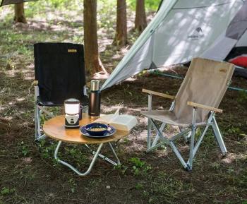 6 449 р. Кресло туристическое Naturehike, складное, хаки, до 120 кг Naturehike nh19jj004-kh  с доставкой в г. Воронеж. Увеличить фотографию 4