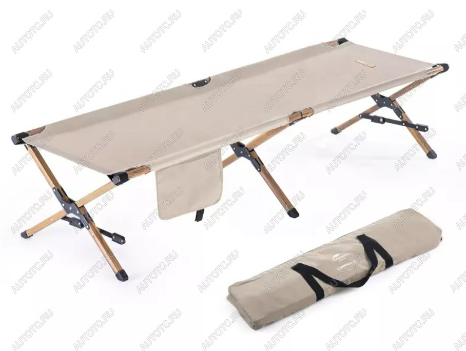 9 599 р. Раскладушка Naturehike XJC03 196х64х43 см, до 150 кг, хаки Naturehike nh19x003-c-khwg  с доставкой в г. Воронеж