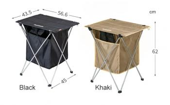 3 639 р. Стол туристический Naturehike алюминиевый, складной, 56,5х45х62 см, с сумкой для посуды, черный Naturehike nh19jj084-bl  с доставкой в г. Воронеж. Увеличить фотографию 4