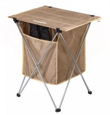 3 639 р. Стол туристический Naturehike алюминиевый, 56,5х45х62 см, складной, с сумкой для посуды, хаки Naturehike nh19jj084-kh  с доставкой в г. Воронеж. Увеличить фотографию 1