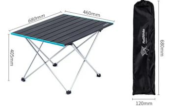 4 199 р. Стол туристический Naturehike складной, 68х46х40,5 см, серый Naturehike nh19z008-z-g  с доставкой в г. Воронеж. Увеличить фотографию 2
