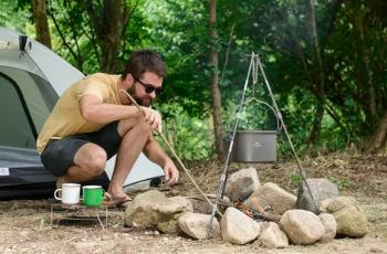 2 249 р. Тренога Naturehike для котелка Naturehike nh17s00s-g-sl  с доставкой в г. Воронеж. Увеличить фотографию 4