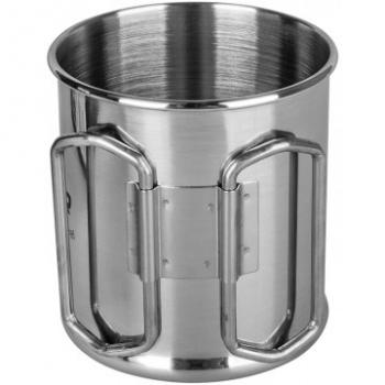 379 р. Кружка ТОНАР 300ML металлическая (нержавеющая сталь), со складными ручками ТОНАР t.tk-035-300  с доставкой в г. Воронеж. Увеличить фотографию 3