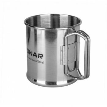 379 р. Кружка ТОНАР 300ML металлическая (нержавеющая сталь), со складными ручками ТОНАР t.tk-035-300  с доставкой в г. Воронеж. Увеличить фотографию 2