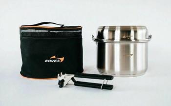 18 499 р. Набор посуды Kovea KOVEA TRIPLE STAINLESS COOKWARE-L KOVEA kcw-1901  с доставкой в г. Воронеж. Увеличить фотографию 6