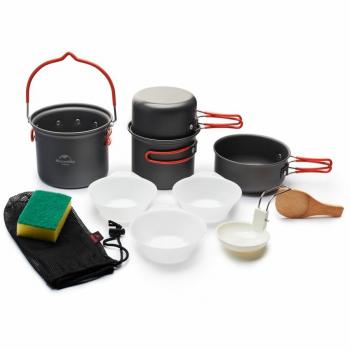 3 289 р. Набор посуды Naturehike туристический 4 в 1 (подвес+3 чашки) Naturehike nh18t018-g-va  с доставкой в г. Воронеж. Увеличить фотографию 2