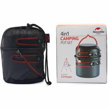 3 289 р. Набор посуды Naturehike туристический 4 в 1 (подвес+3 чашки) Naturehike nh18t018-g-va  с доставкой в г. Воронеж. Увеличить фотографию 7