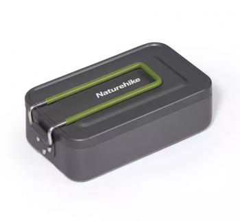 2 399 р. Котелок прямоугольный Naturehike 1 л., алюминиевый Naturehike nh21cj011-g  с доставкой в г. Воронеж. Увеличить фотографию 1