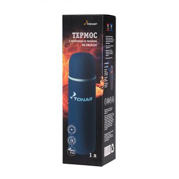 2 149 р. Термос ТОНАР 1000 мл. с ситечком, синий, в чехле ТОНАР hs.tm-033c  с доставкой в г. Воронеж. Увеличить фотографию 10