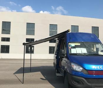 73 799 р. Маркиза автомобильная РИФ 2,5х2,0 м кассетная с электроприводом, корпус черный РИФ rif5833-2520bm  с доставкой в г. Воронеж. Увеличить фотографию 4