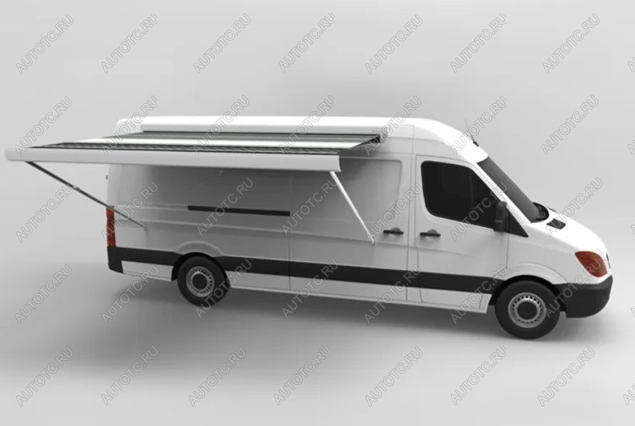 117 779 р. Маркиза автомобильная РИФ 4,5х2,5 м кассетная с электроприводом, корпус белый РИФ rif5933-4525m  с доставкой в г. Воронеж