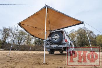 25 749 р. Маркиза автомобильная РИФ комбинированная (прямоугольная с веерной частью) 2,0х2,5 м (левая) РИФ rifavf0720250601  с доставкой в г. Воронеж. Увеличить фотографию 8