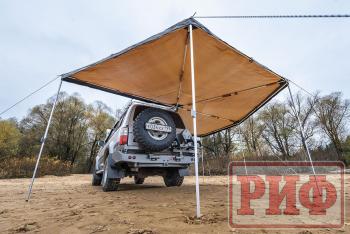 25 759 р. Маркиза автомобильная РИФ комбинированная (прямоугольная с веерной частью) 2,0х2,5 м (правая) РИФ rifavf0720250602  с доставкой в г. Воронеж. Увеличить фотографию 8