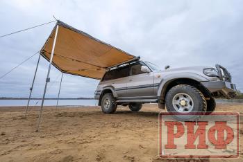 25 759 р. Маркиза автомобильная РИФ комбинированная (прямоугольная с веерной частью) 2,0х2,5 м (правая) РИФ rifavf0720250602  с доставкой в г. Воронеж. Увеличить фотографию 6