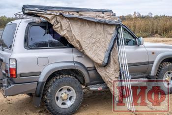 25 759 р. Маркиза автомобильная РИФ комбинированная (прямоугольная с веерной частью) 2,0х2,5 м (правая) РИФ rifavf0720250602  с доставкой в г. Воронеж. Увеличить фотографию 19