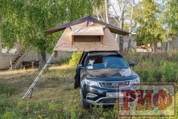 123 999 р. Палатка на крышу автомобиля РИФ Soft RT01-140, тент песочный, корпус черный, 240х140х130 см РИФ rifrt011406090w  с доставкой в г. Воронеж. Увеличить фотографию 10