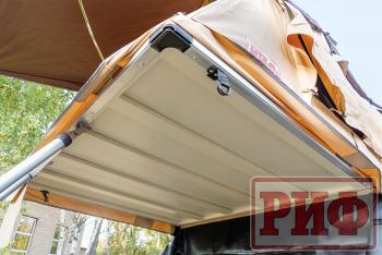 123 999 р. Палатка на крышу автомобиля РИФ Soft RT01-140, тент песочный, корпус черный, 240х140х130 см РИФ rifrt011406090w  с доставкой в г. Воронеж. Увеличить фотографию 17