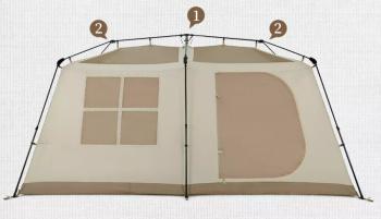 64 999 р. Палатка Naturehike Village 13 автоматическая 5-8-местная Naturehike cnh22zp004-br  с доставкой в г. Воронеж. Увеличить фотографию 2