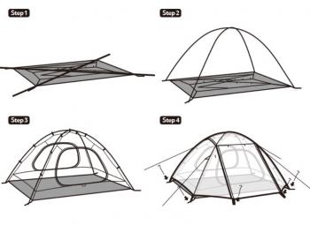9 999 р. Палатка Naturehike Cloud-Creek, 2-местная, коричневая Naturehike cnk2300zp024-2br  с доставкой в г. Воронеж. Увеличить фотографию 2