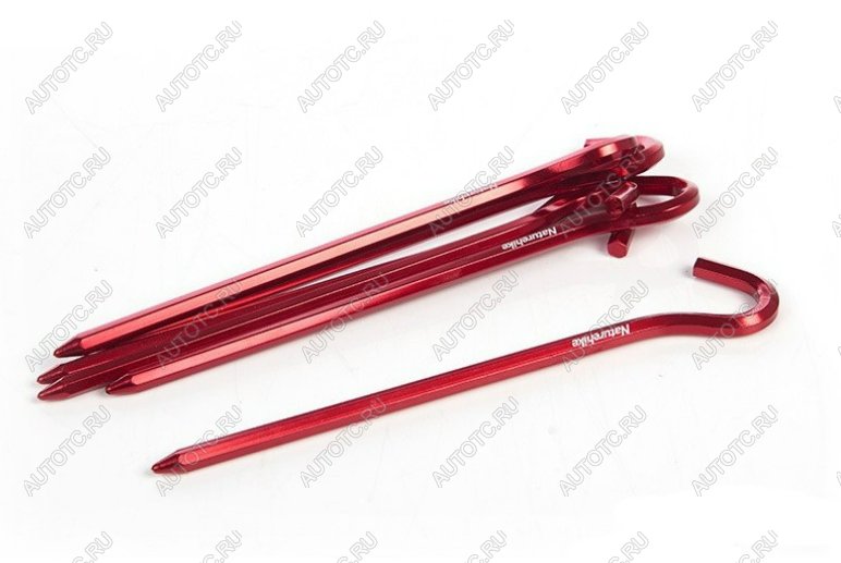 349 р. Колышки Naturehike алюминиевые (6 шт.) 17 см, красный, шестигранный Naturehike nh17d027-d-re  с доставкой в г. Воронеж