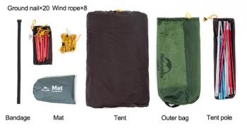 41 699 р. Палатка Naturehike Opalus Si 3-местная, алюминиевый каркас, зеленый Naturehike nh17l001-l-dsgr  с доставкой в г. Воронеж. Увеличить фотографию 4