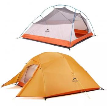 13 599 р. Палатка Naturehike Cloud Up 2-местная, алюминиевый каркас, оранжевая Naturehike nh17t001-t-tor  с доставкой в г. Воронеж. Увеличить фотографию 1