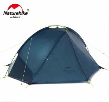 18 349 р. Палатка Naturehike Tagar Si 2-местная, алюминиевый каркас, сверхлегкая, синяя Naturehike nh17t180-j-2nbl  с доставкой в г. Воронеж. Увеличить фотографию 2