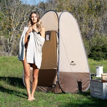 4 999 р. Палатка Naturehike быстрораскрываемая, душ-туалет, 115х115х190 см. коричневый Naturehike nh17z002-p-br  с доставкой в г. Воронеж. Увеличить фотографию 5