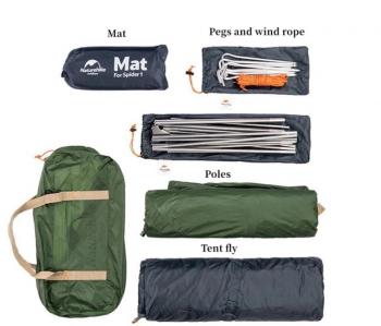 12 889 р. Палатка Naturehike Cycling Si 1-местная, алюминиевый каркас, сверхлегкая, синяя Naturehike nh18a095-d-1nbl  с доставкой в г. Воронеж. Увеличить фотографию 2