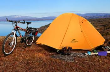 20 649 р. Палатка Naturehike Cycling (Spider) Si 1-местная, алюминиевый каркас, сверхлегкая, оранжевая Naturehike nh18a095-d-dor  с доставкой в г. Воронеж. Увеличить фотографию 17