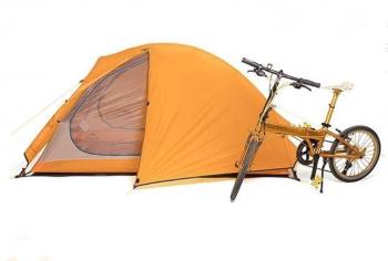 13 899 р. Палатка Naturehike Cycling Si 2-местная, алюминиевый каркас, сверхлегкая, оранжевая Naturehike nh18a180-d-2dor  с доставкой в г. Воронеж. Увеличить фотографию 8